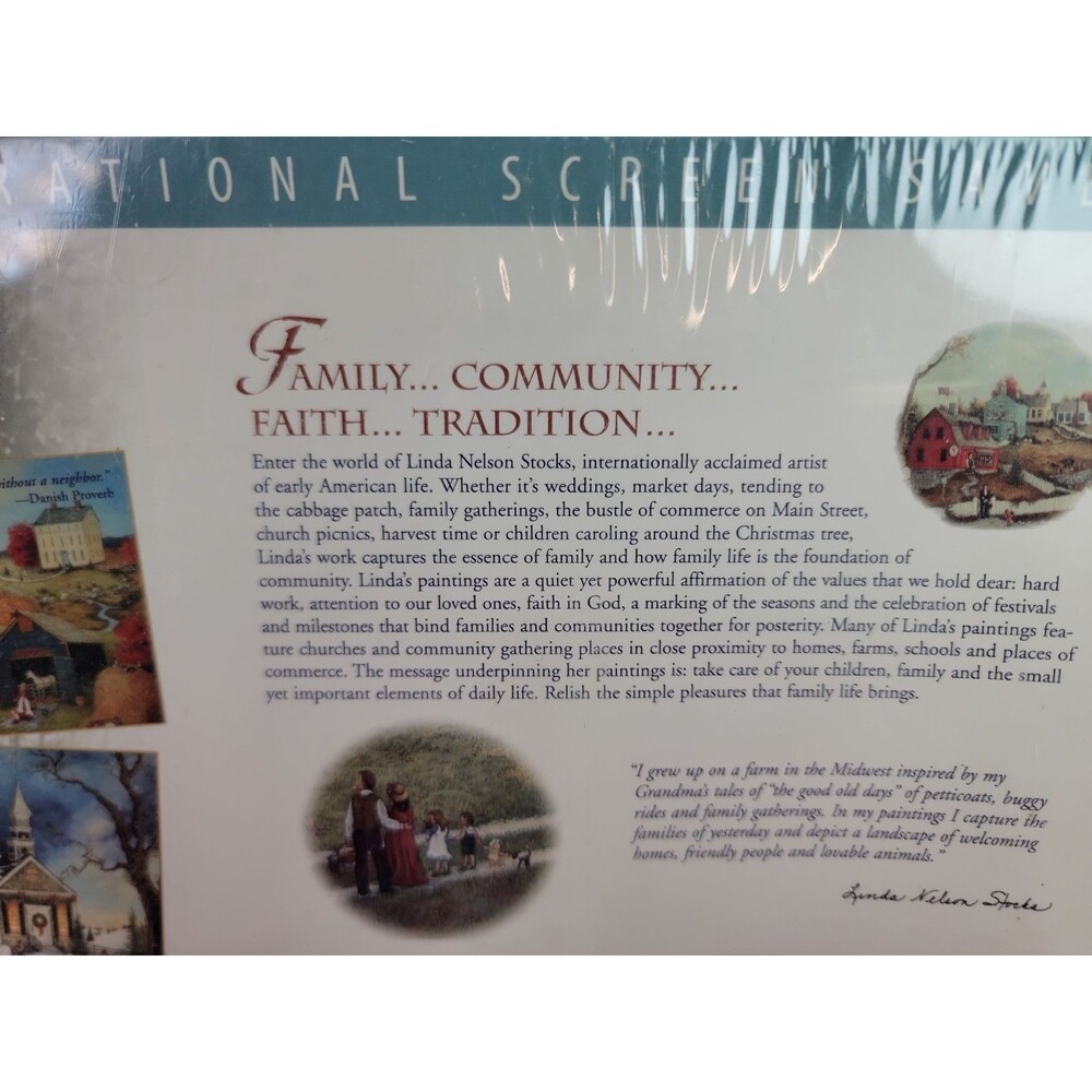 Linda Nelson Stocks Families of Yesteryear CD ROM Inspirational Screen Saver... - Picture 4 of 6